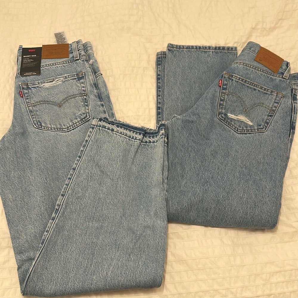 LEVIS bundle 2 denim jeans. 501 / Baggy Dad